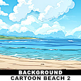 BACKGROUND - Cartoon Beach 2