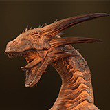 Fire breathing Wyvern