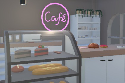 Cozy Cafe - Low Poly