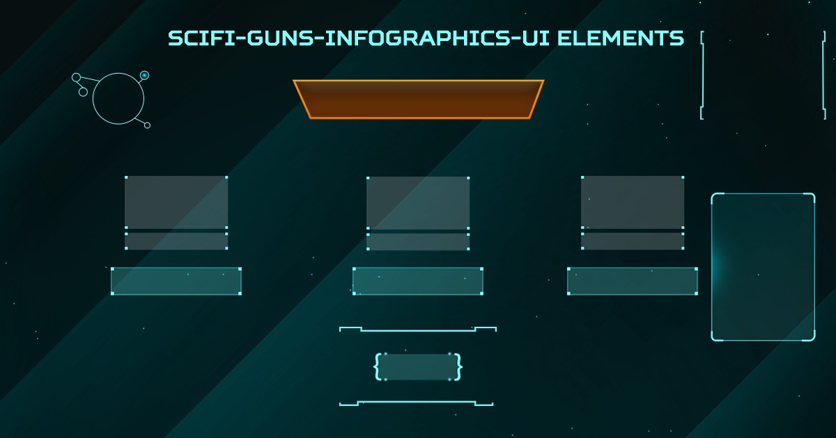 Infographics Gun Pack-Sci fi Ui | 3D GUI | Unity Asset Store