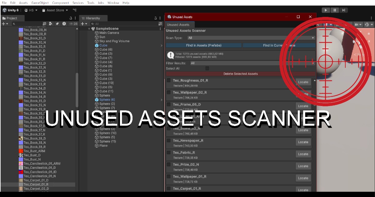 Unused Assets Scanner | Utilities Tools | Unity Asset Store