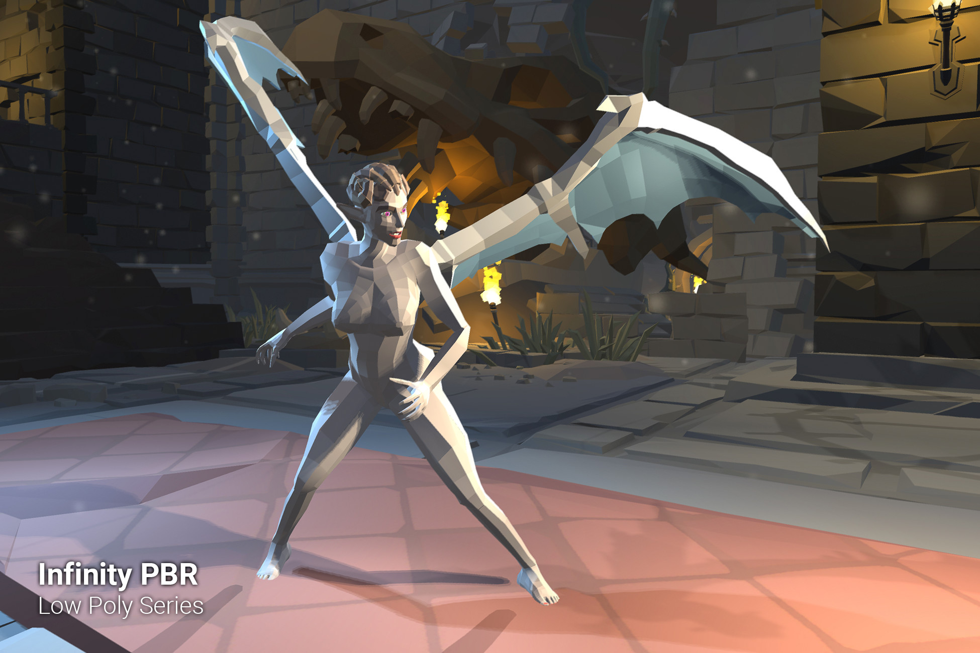 Low Poly Character - Demoness - Fantasy RPG