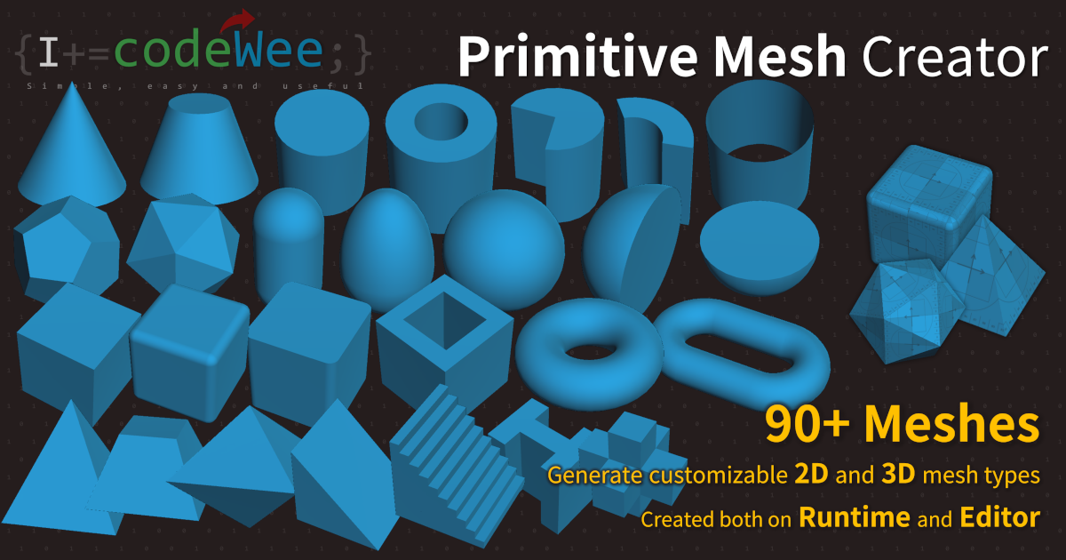 Primitive Mesh Creator | Modeling | Unity Asset Store