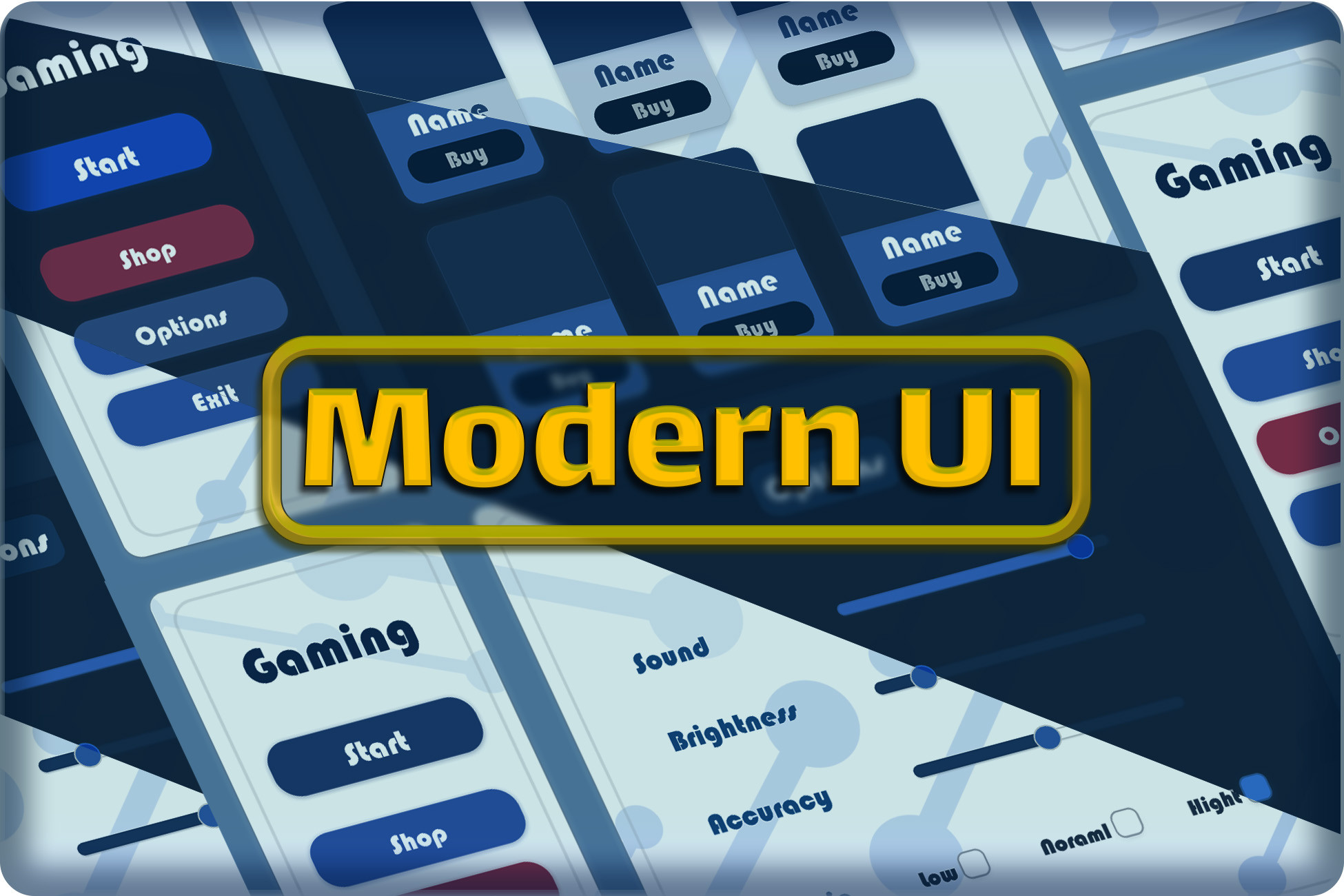 Modern UI | 2D GUI | Unity Asset Store