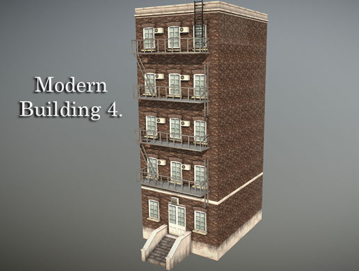 Modern Building 4. | 3D 주변환경 | Unity Asset Store
