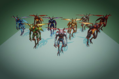 Fantasy Monster 09 – Game Ready (Rigged + Animations) – PixeliusVita