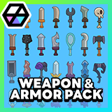 2D Icons - Casual Weapon & Armor Pack