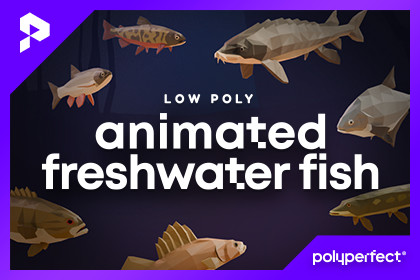 Low Poly Animated Freshwater Fish