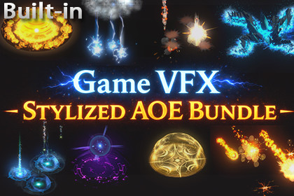 Game VFX - Stylized AOE Bundle(Built-In)