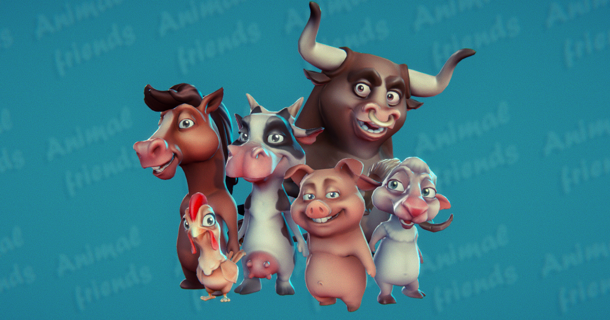 Animal Friends: Farm Animals | 3D 캐릭터 | Unity Asset Store