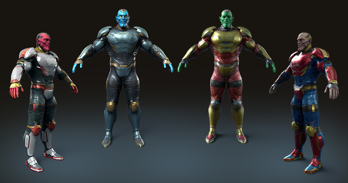 Low Poly Superhero 14 | 3D Humanoids | Unity Asset Store