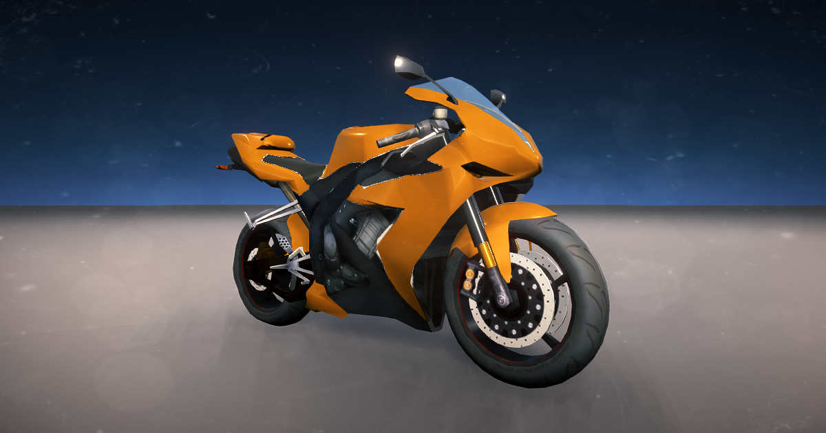 Motorcycle 1 Sport Moto bike with Wheel System) 3D