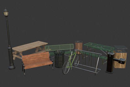 Park Props Pack (PBR)