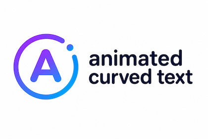 Curved Animated Text
