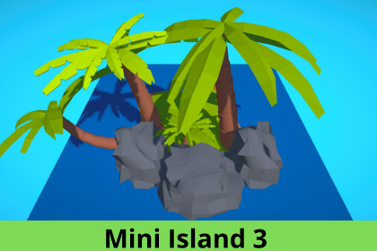 Low Poly Mini Island 3