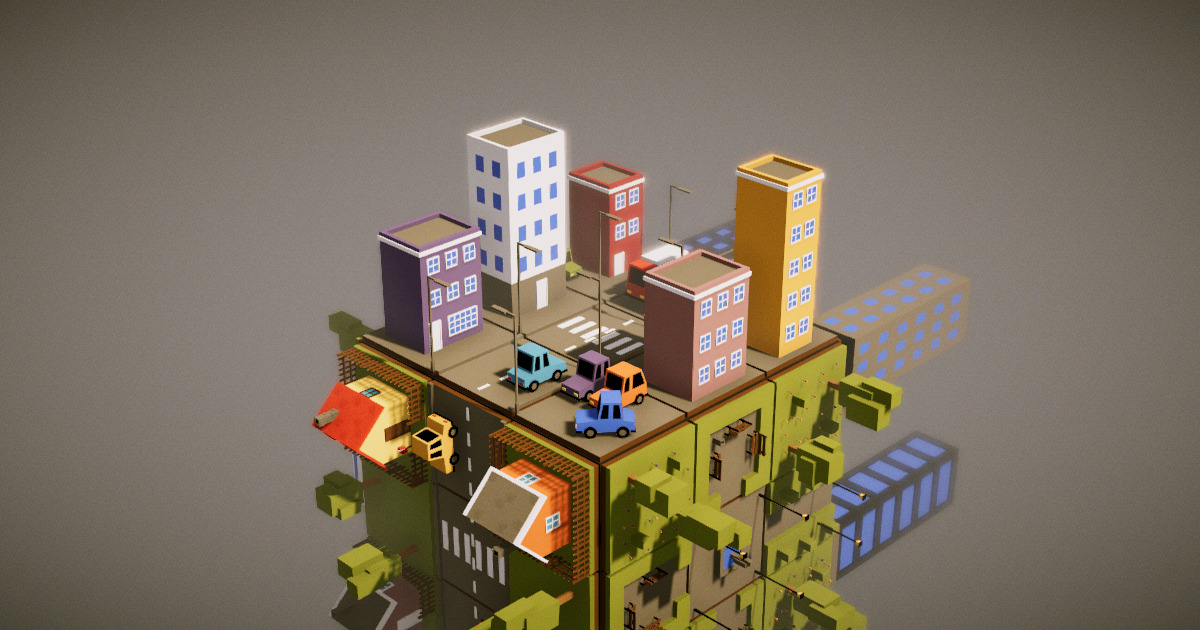 Low poly City environment package URP | 3D Environments | Unity Asset Store