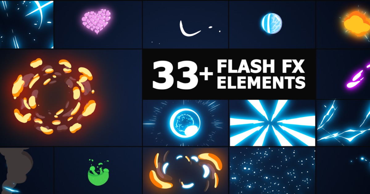 Flash FX Elements #1 | 2D Textures & Materials | Unity Asset Store