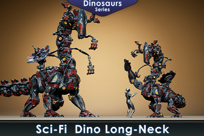 Sci-Fi Dino Long-Neck