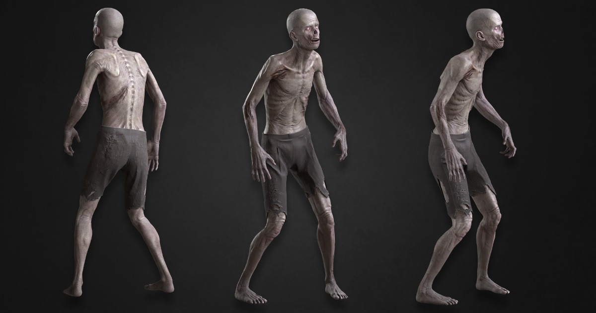 Zombie in Pants | 3D Creatures | Unity Asset Store