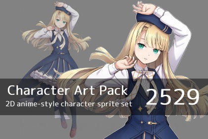 Anime Character Art Pack: 2529 - Image: Girl, student, psychic, young lady