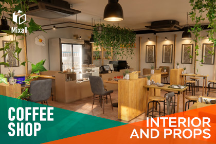 Coffee shop - interior and props