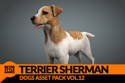 Sherman Terrier 3D Model