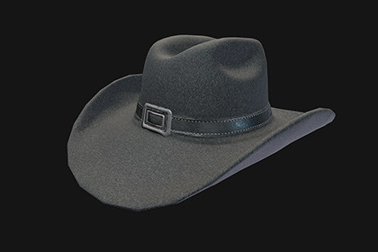 Western Cowboy Hat – Game-Ready 3D Model