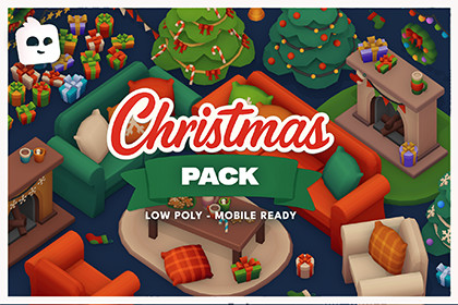 Happy Home – Cozy Christmas Furniture & Props Pack - Low