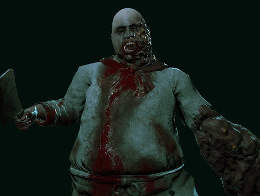 Fat Zombie Chef PBR Animated