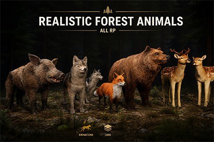 Realistic Forest Animals