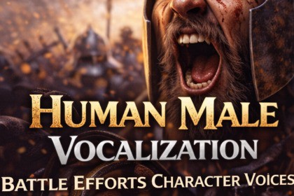 Human Male Vocalization Battle Efforts & Character Voices