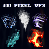100 2D Pixel Art VFX
