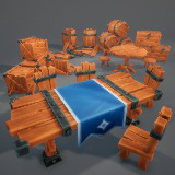 Stylized Wooden Props - Mini Pack