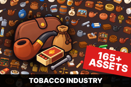 Tobacco Smoking Cigars Cigarettes Pipes Tobacco Shop Icons Pack