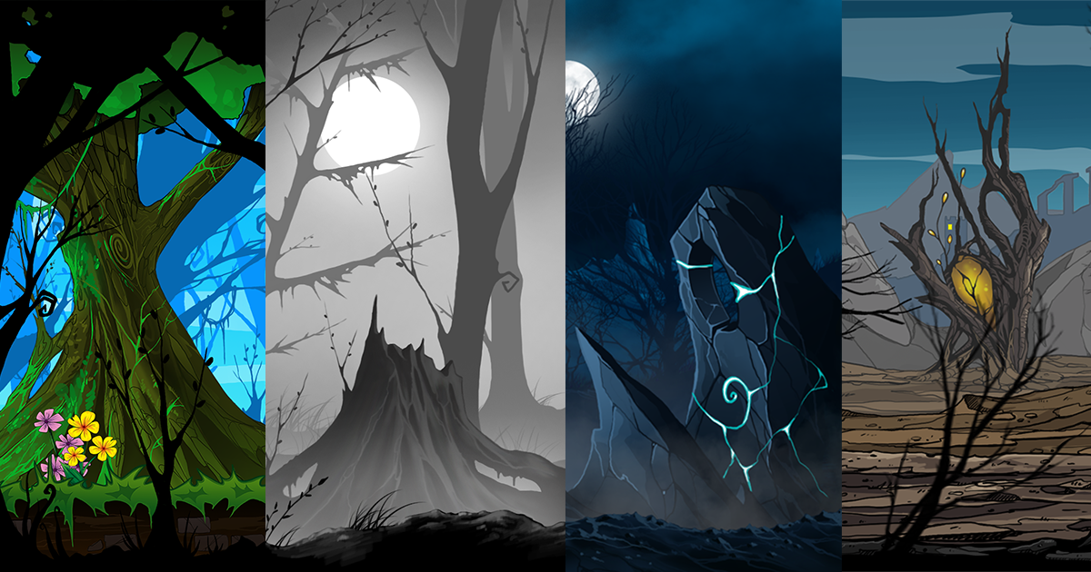 Background Design For Unity Bundle Hand Painted Backgrounds | 2D Environments | Unity Asset Store