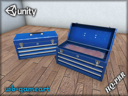 Unity Tool Box Metal Toolbox | 3D 산업도구 | Unity Asset Store