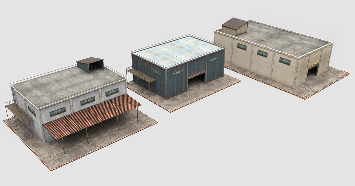 Factory Module Unity Asset Store Warehouses Collection | 3D Industrial | Unity Asset Store