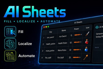 AI Sheets - AI Game Database & Localization