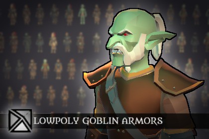 Low Poly Goblins Modular Armors - LOWPOLY MEDIEVAL FANTASY SERIES