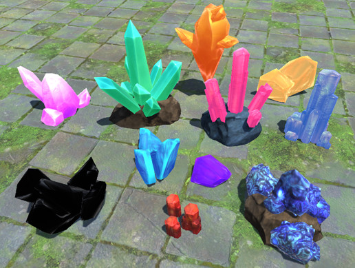 Toon Crystals Pack | 3D Props | Unity Asset Store