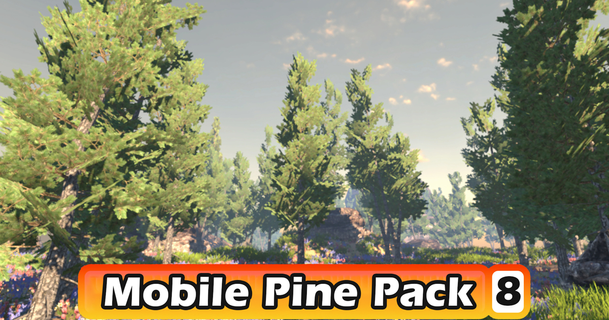 Mobile Pine Tree Pack #8 | 3D Trees | Unity Asset Store