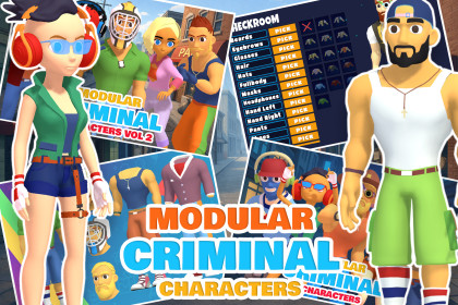 Stylized Criminal Characters Pack