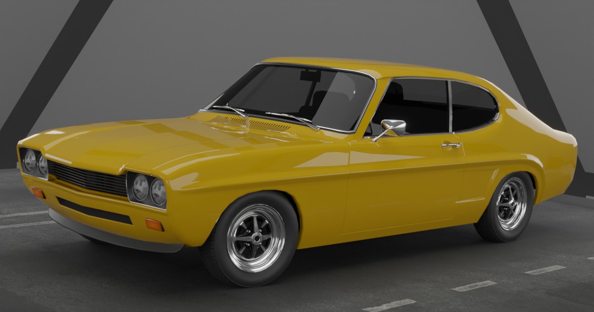 1970s Muscle Car #8 | 3D Land | Unity Asset Store
