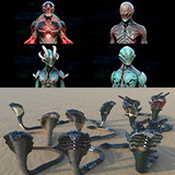 Sci-Fi Cobras and Aliens Collection