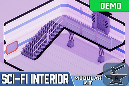 Sci-Fi インテリア モジュラーキット【デモ版】