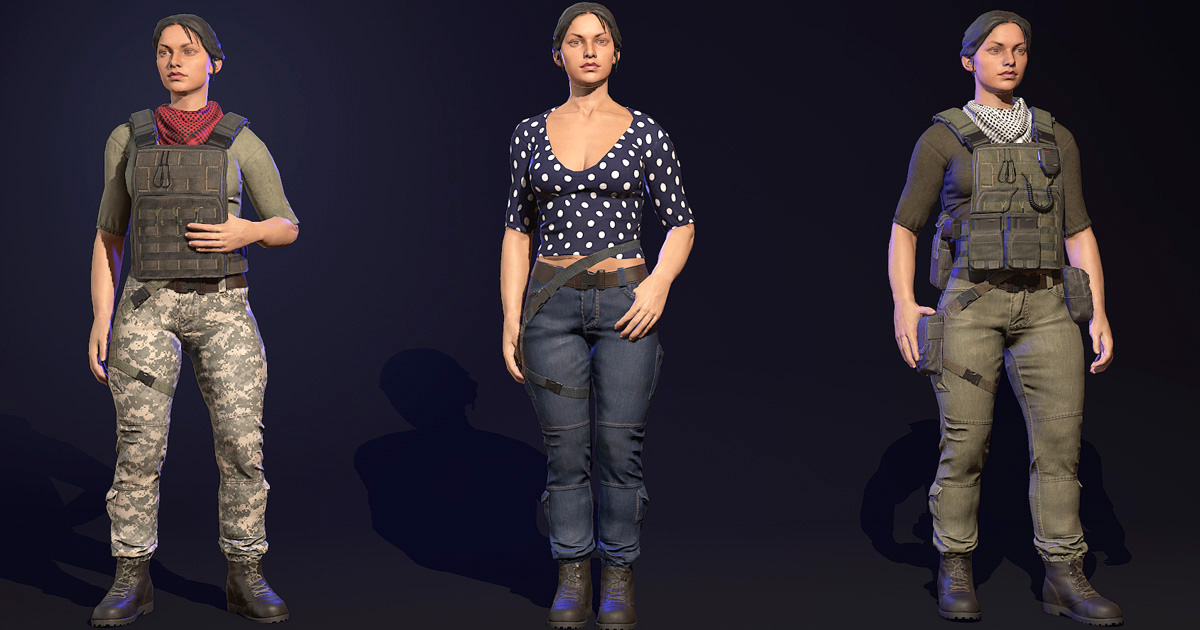 Female Hero | 3D Humanoids | Unity Asset Store