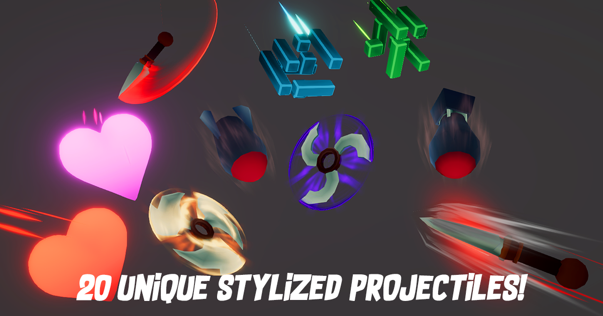 Stylized Toon Projectiles & Hits ☄ Volume 1 | Spells | Unity Asset Store