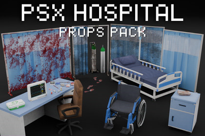 PSX Horror Hospital – Props & Environment Pack