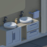 Low Poly Bathroom - Modular Assets