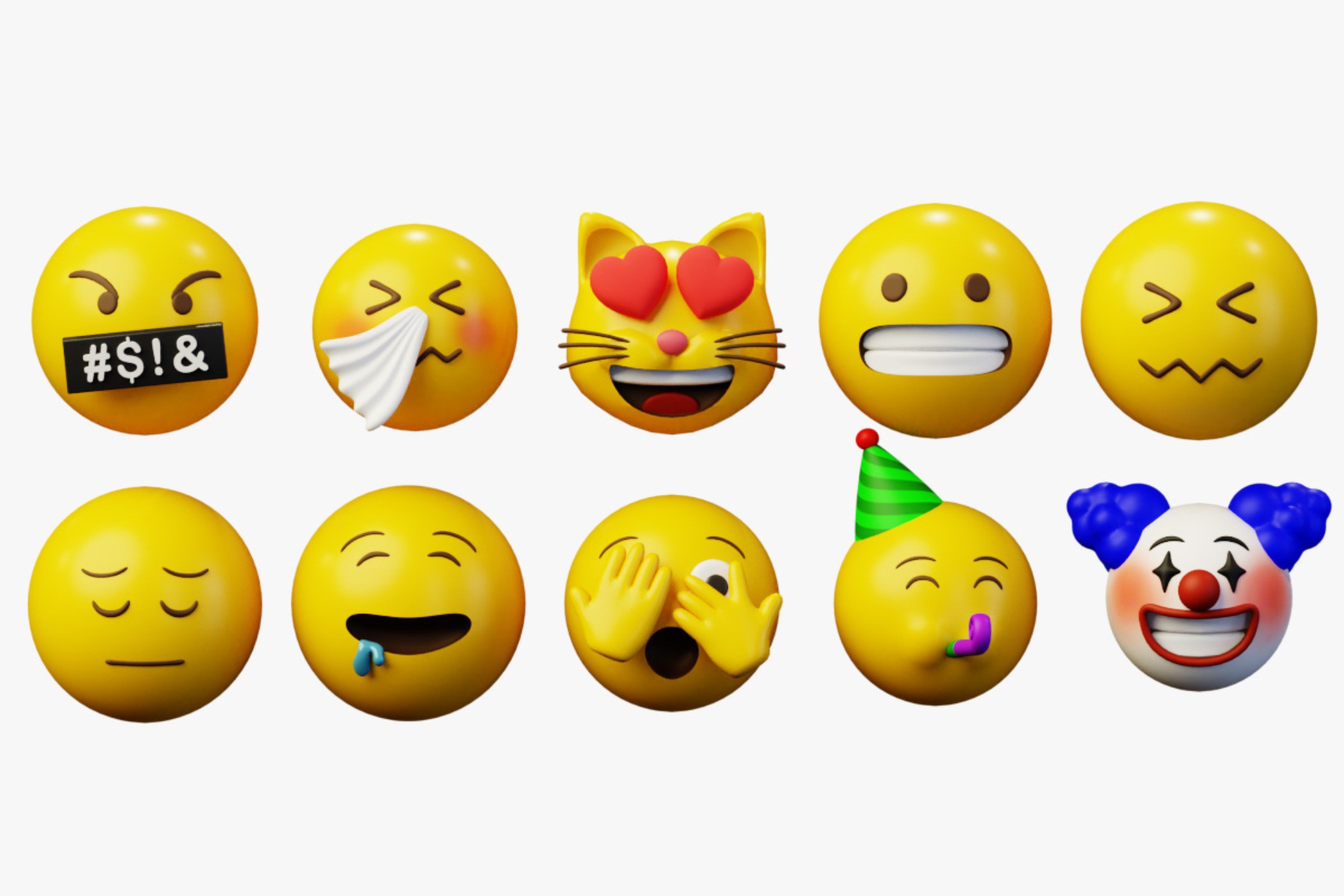 Emote Texture Unity 10 Emoticon Yellow Ball Pack Part 6 | 3D Characters | Unity Asset Store